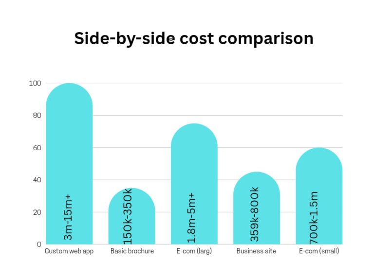 Website price breakdown Nigeria 2025 – basic vs e-commerce